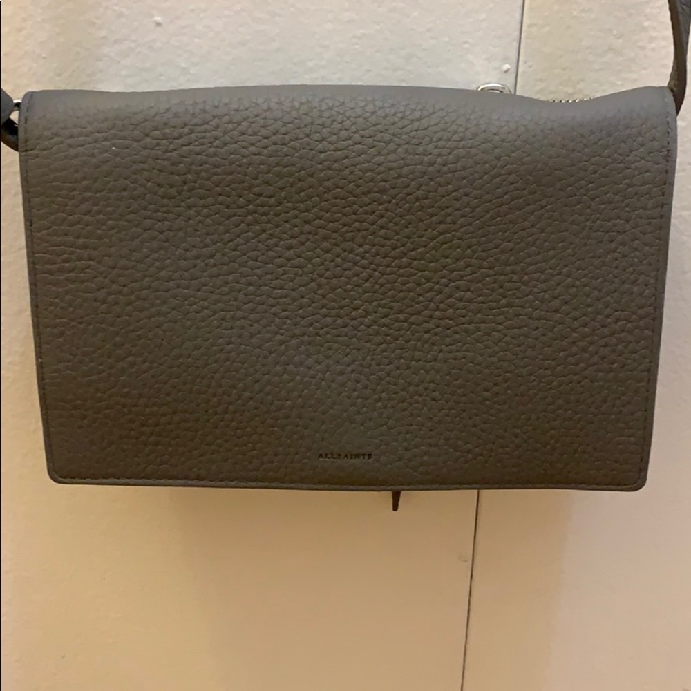 All saints gray crossbody